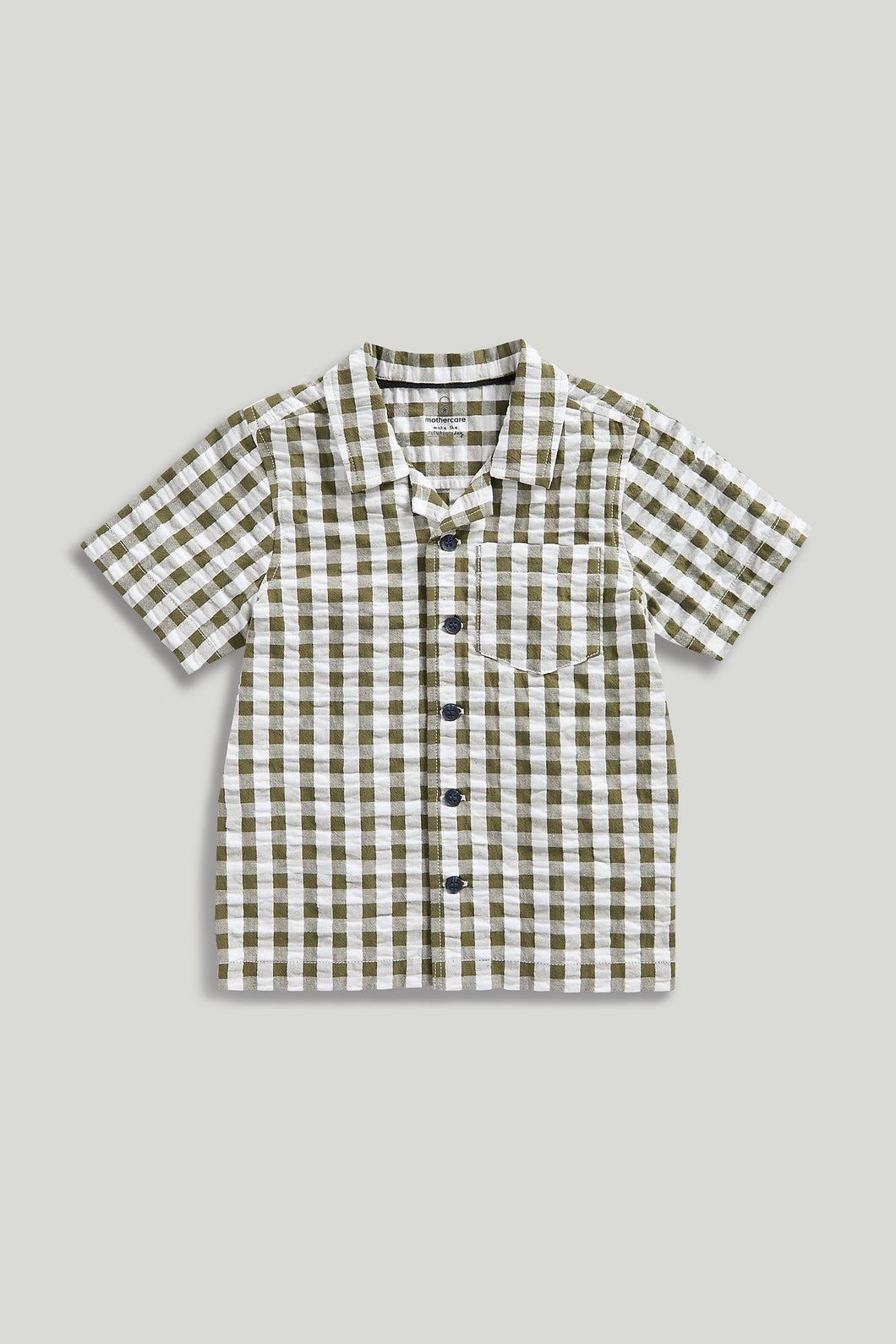 Mothercare Green Checked Shirt
