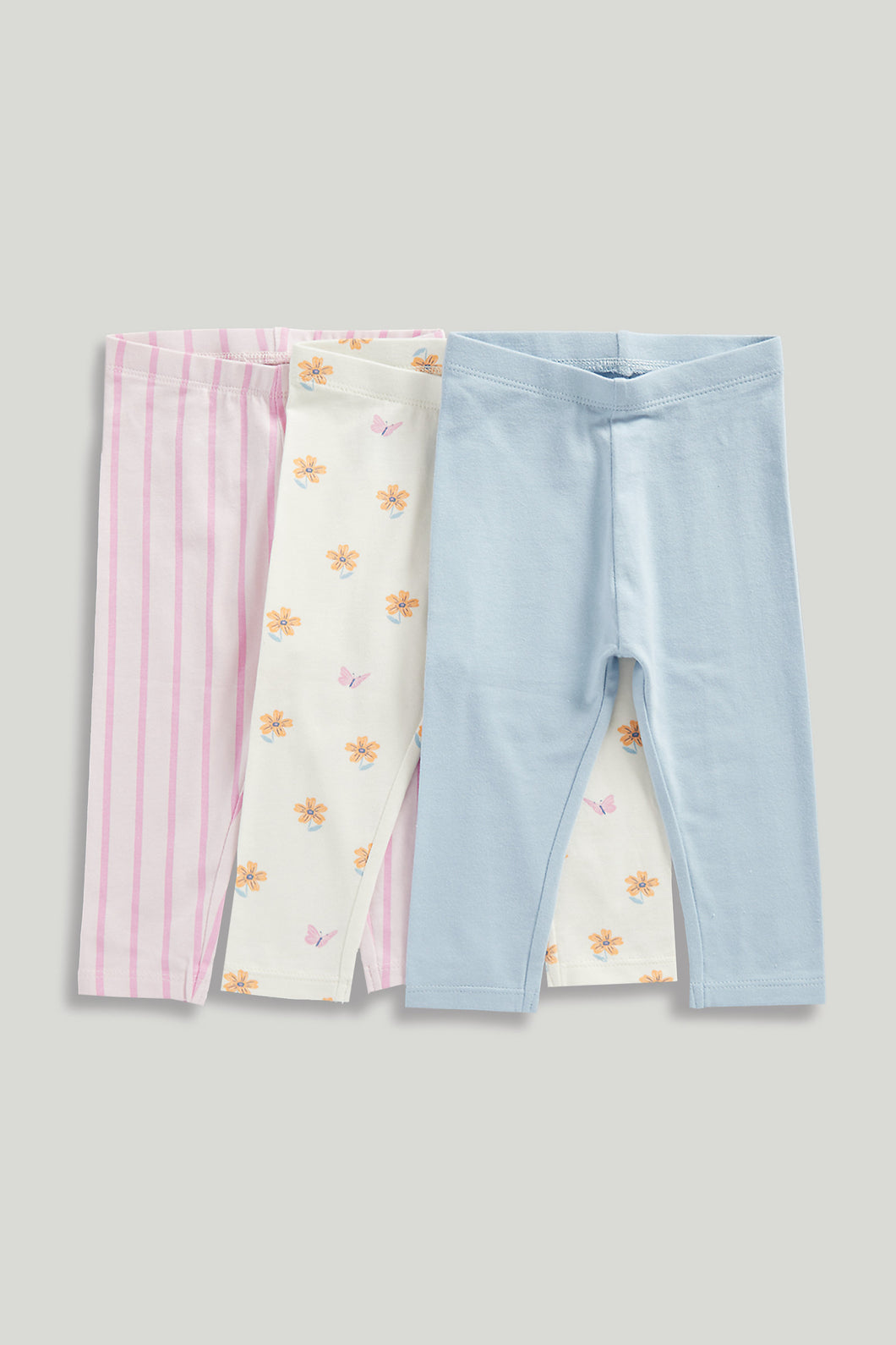 Mothercare 3 Pack Ribbed Leggings