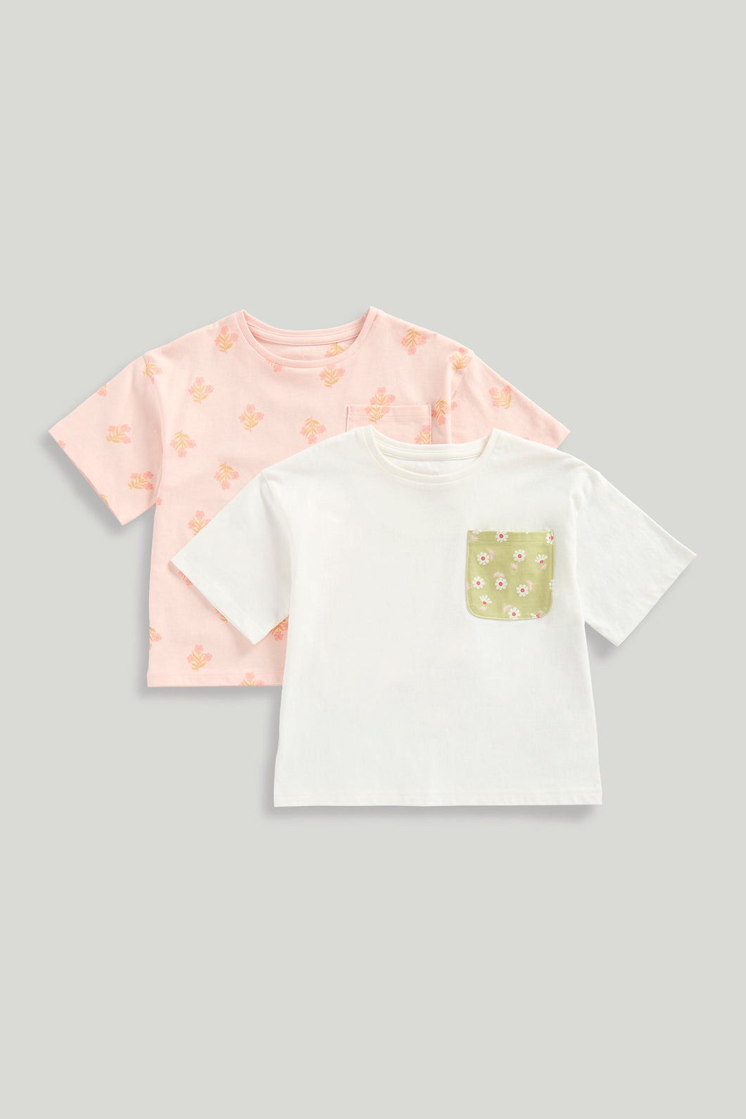 Mothercare 2 Pack Floral T-Shirts