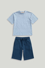 Load image into Gallery viewer, Mothercare Striped T-Shirt and Shorts Set
