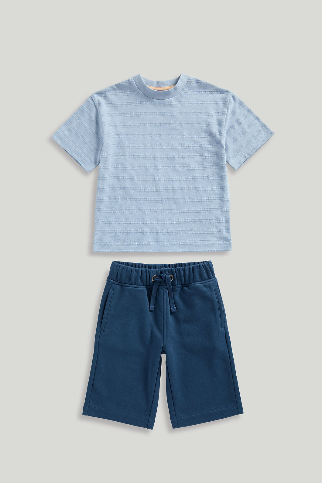 Mothercare Striped T-Shirt and Shorts Set