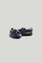 Load image into Gallery viewer, Mothercare Blue Baby Boat Shoes
