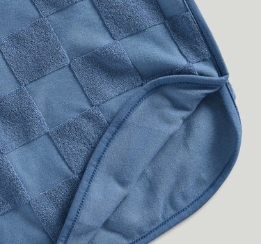 Mothercare Blue Checked Towelling Poncho