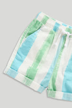 Load image into Gallery viewer, Mothercare Striped Shirt and Shorts Set
