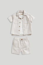 Load image into Gallery viewer, Mothercare Shirt, T-Shirt and Shorts Set
