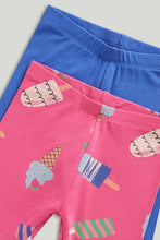 Load image into Gallery viewer, Mothercare 3 Pack Ice Cream Cropped Leggings

