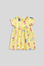 Load image into Gallery viewer, Mothercare Yellow Ice Cream Dress
