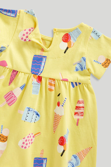 Mothercare Yellow Ice Cream Dress