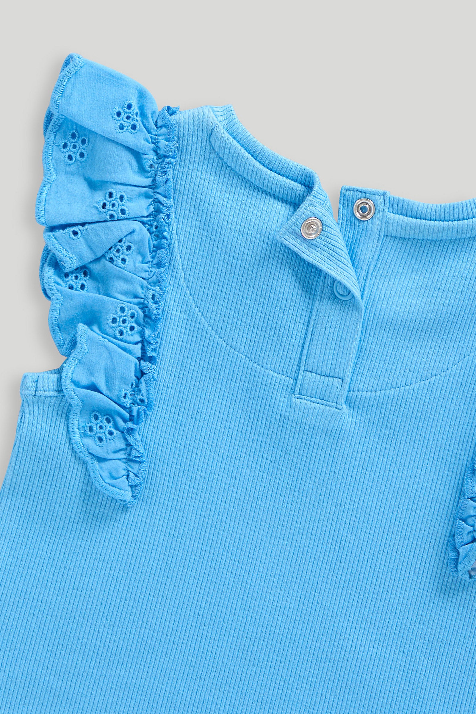 Mothercare 2 Pack Broderie Frill T-Shirts