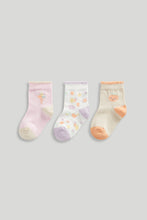 Load image into Gallery viewer, Mothercare 3 Pack Fruit Baby Socks
