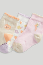 Load image into Gallery viewer, Mothercare 3 Pack Fruit Baby Socks
