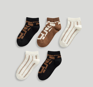 Mothercare 3 Pack Abstract Trainer Socks