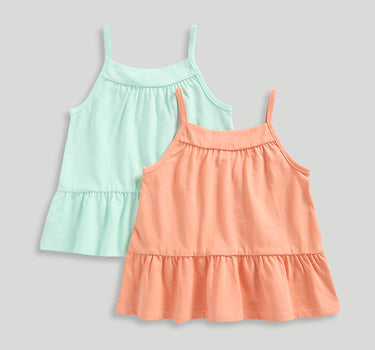 Mothercare 2 Pack Peplum Vest Tops