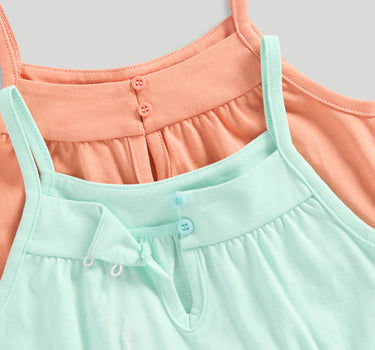 Mothercare 2 Pack Peplum Vest Tops