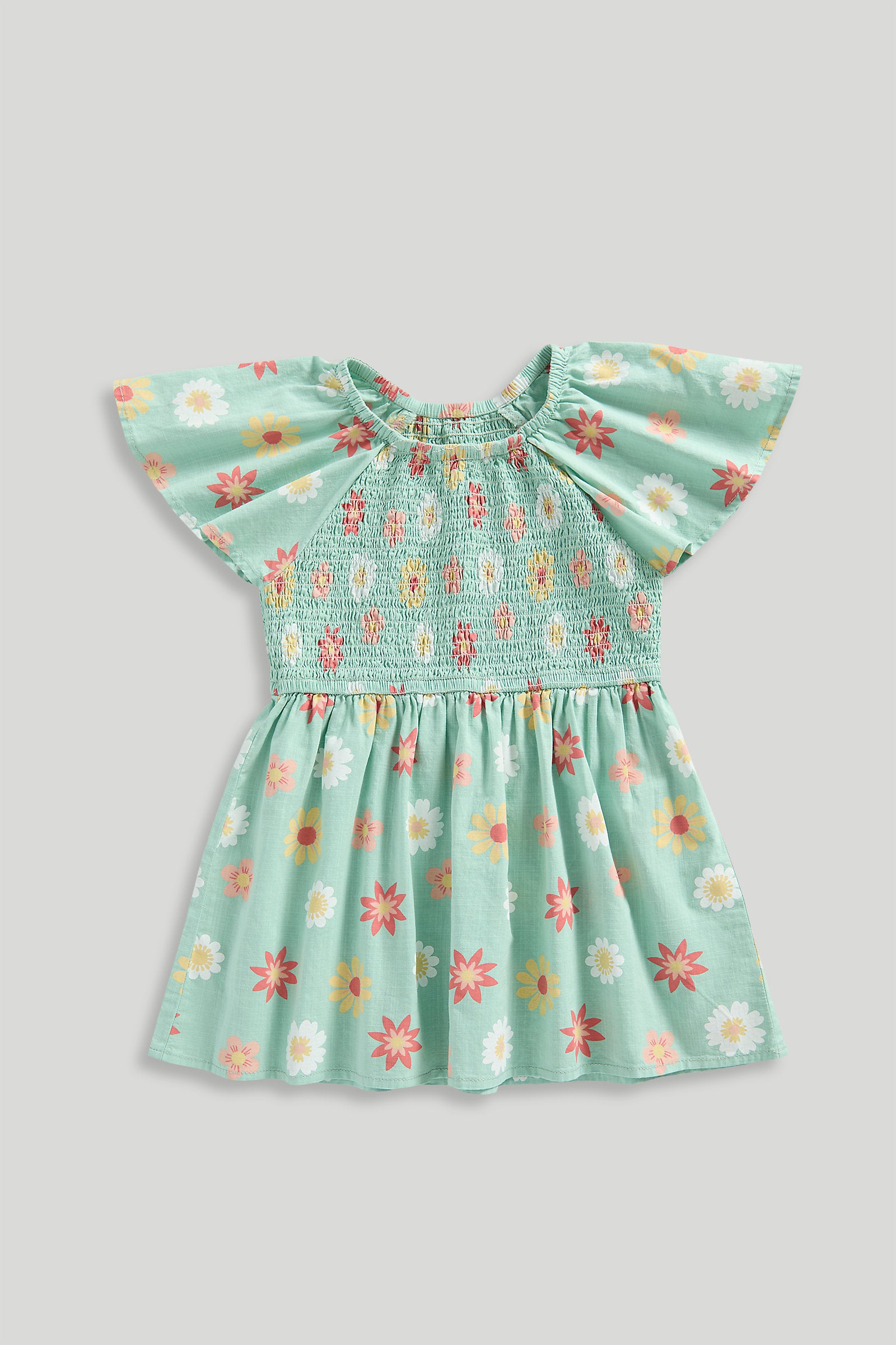 Mothercare Green Floral Dress
