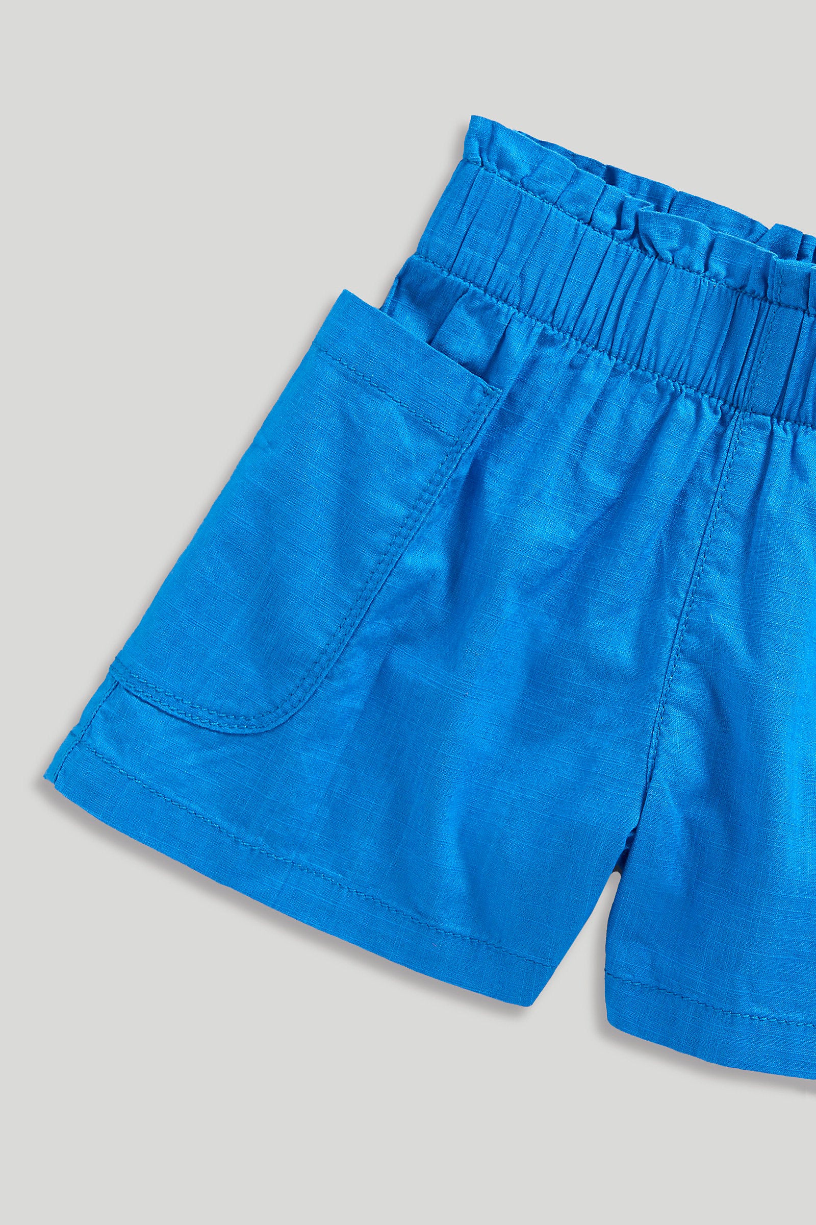 Mothercare Blue Paper-Bag Shorts