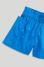 Load image into Gallery viewer, Mothercare Blue Paper-Bag Shorts
