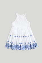 Load image into Gallery viewer, Mothercare White Embroidered Maxi Dress

