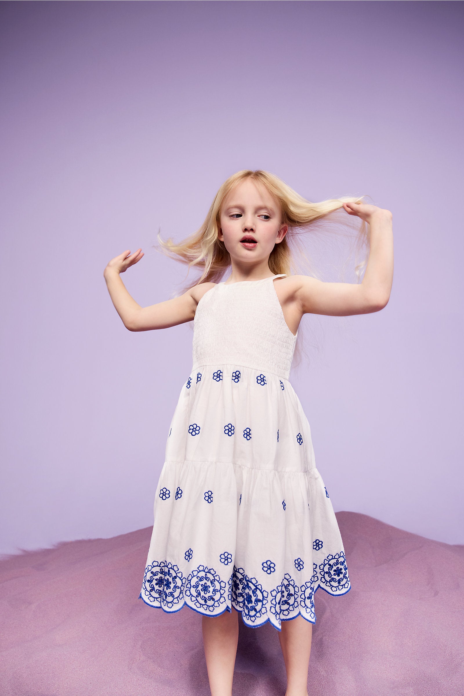 Mothercare White Embroidered Maxi Dress
