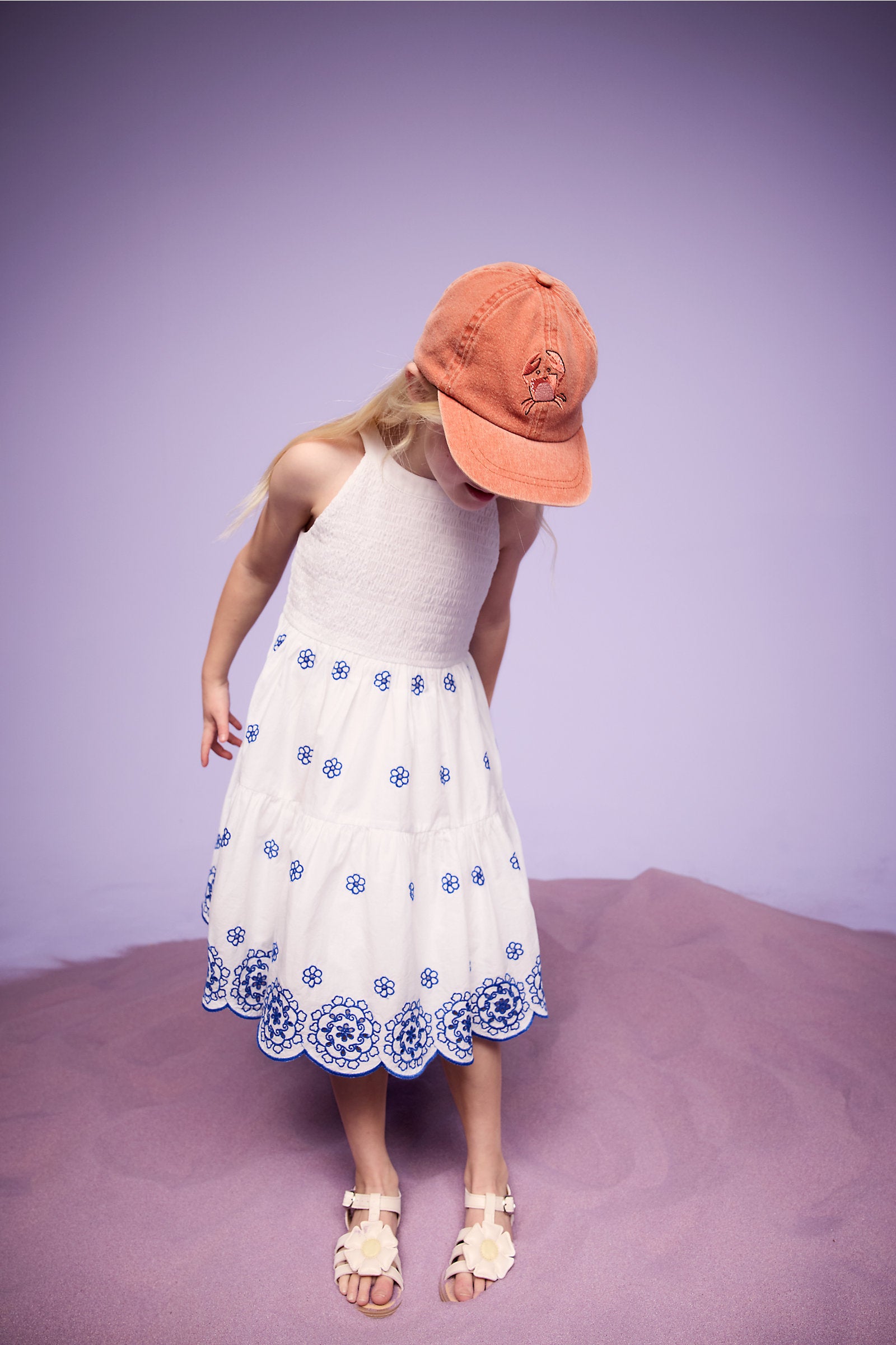 Mothercare White Embroidered Maxi Dress