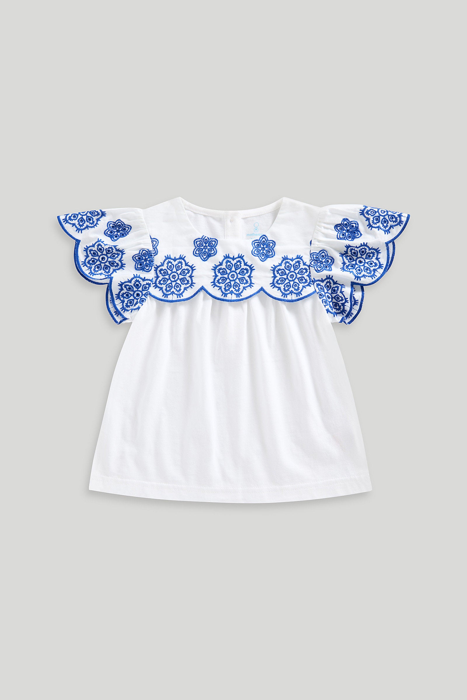 Mothercare White Broderie Blouse