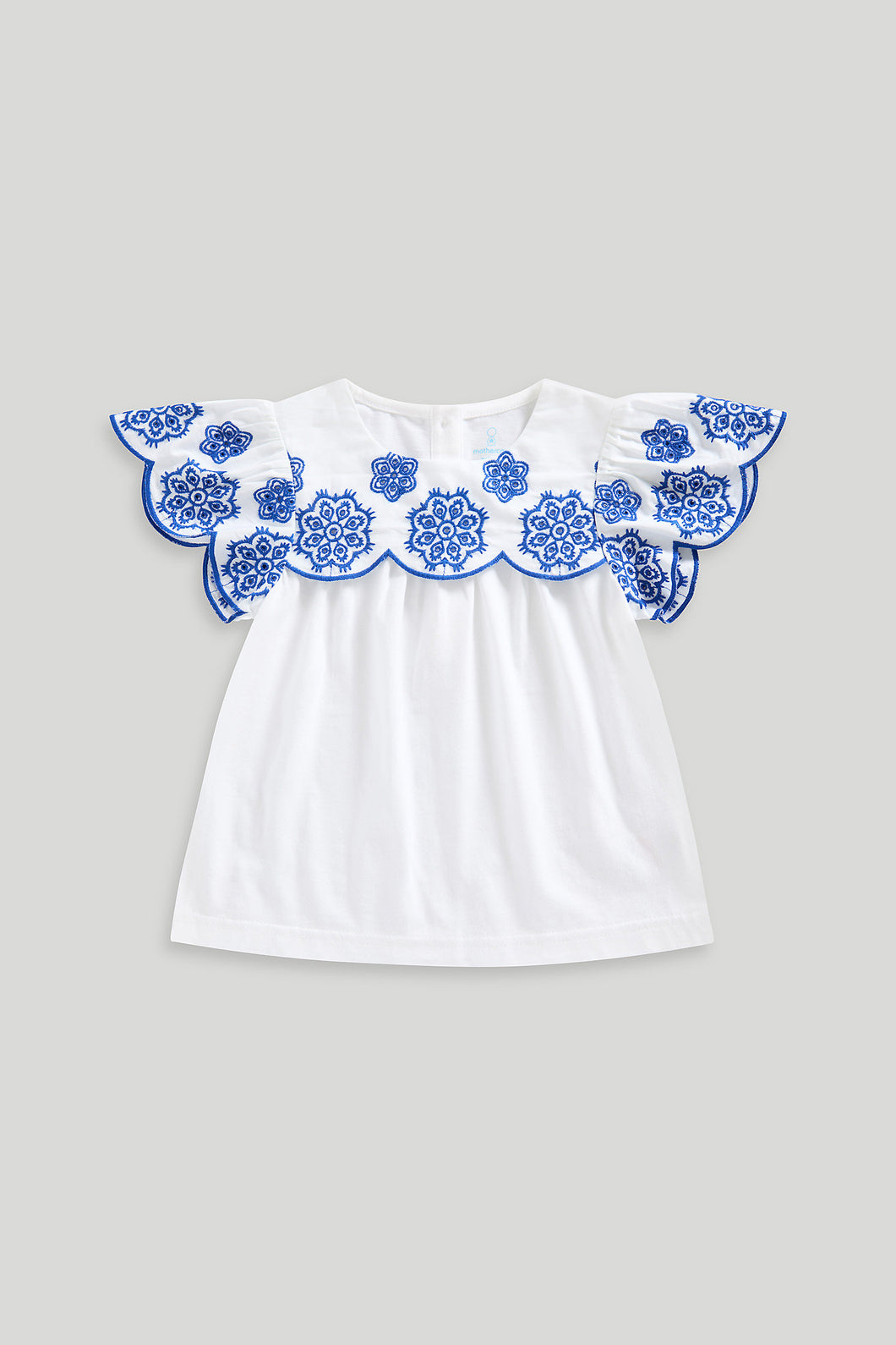 Mothercare White Broderie Blouse