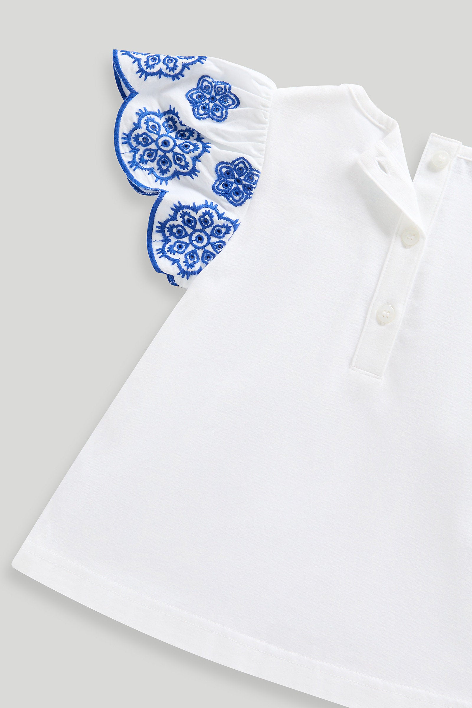Mothercare White Broderie Blouse