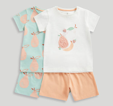 Mothercare 2 Pack Fruit Short Pyjamas