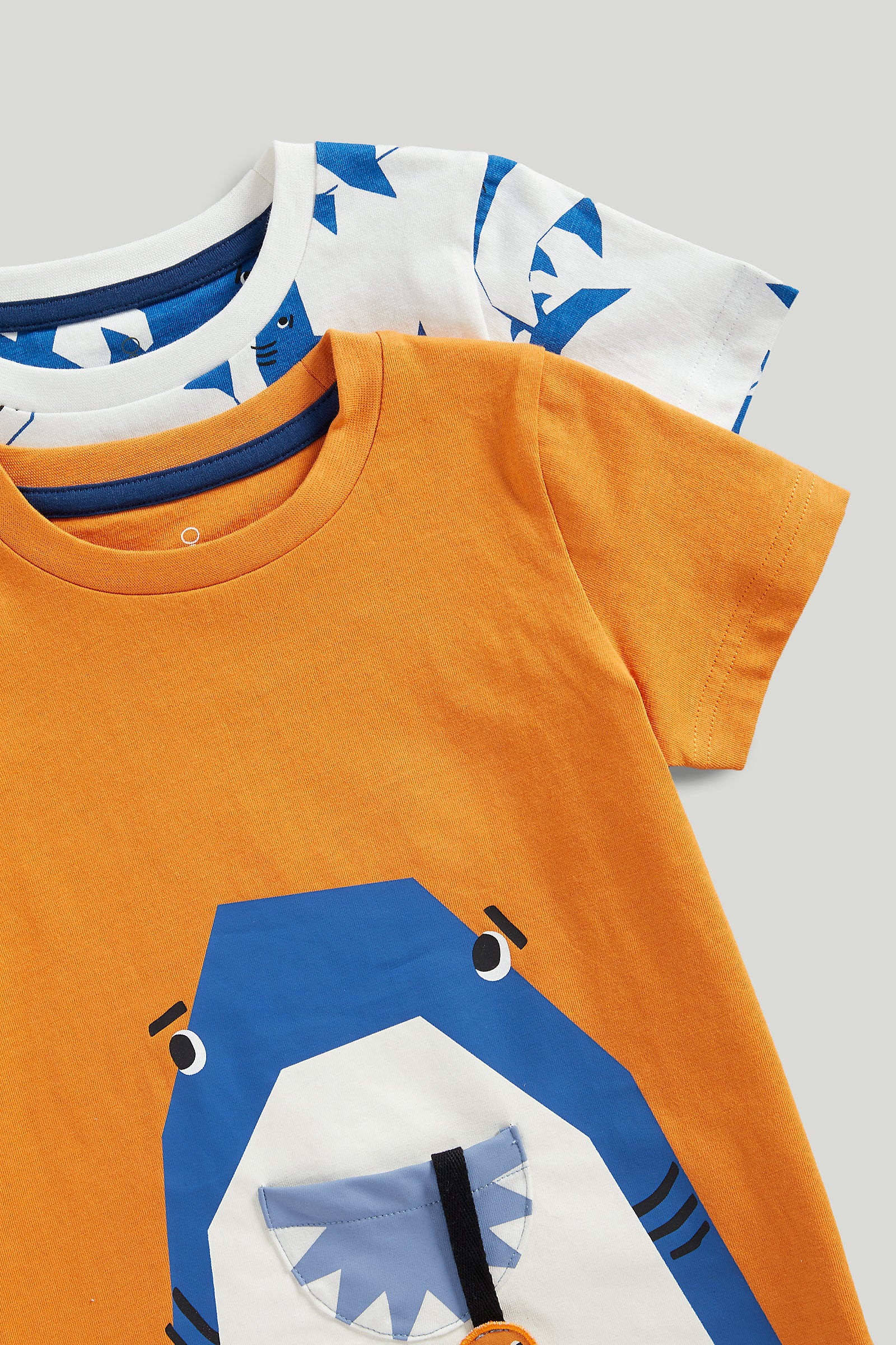 Mothercare Shark Short Pyjamas - 2 Pack