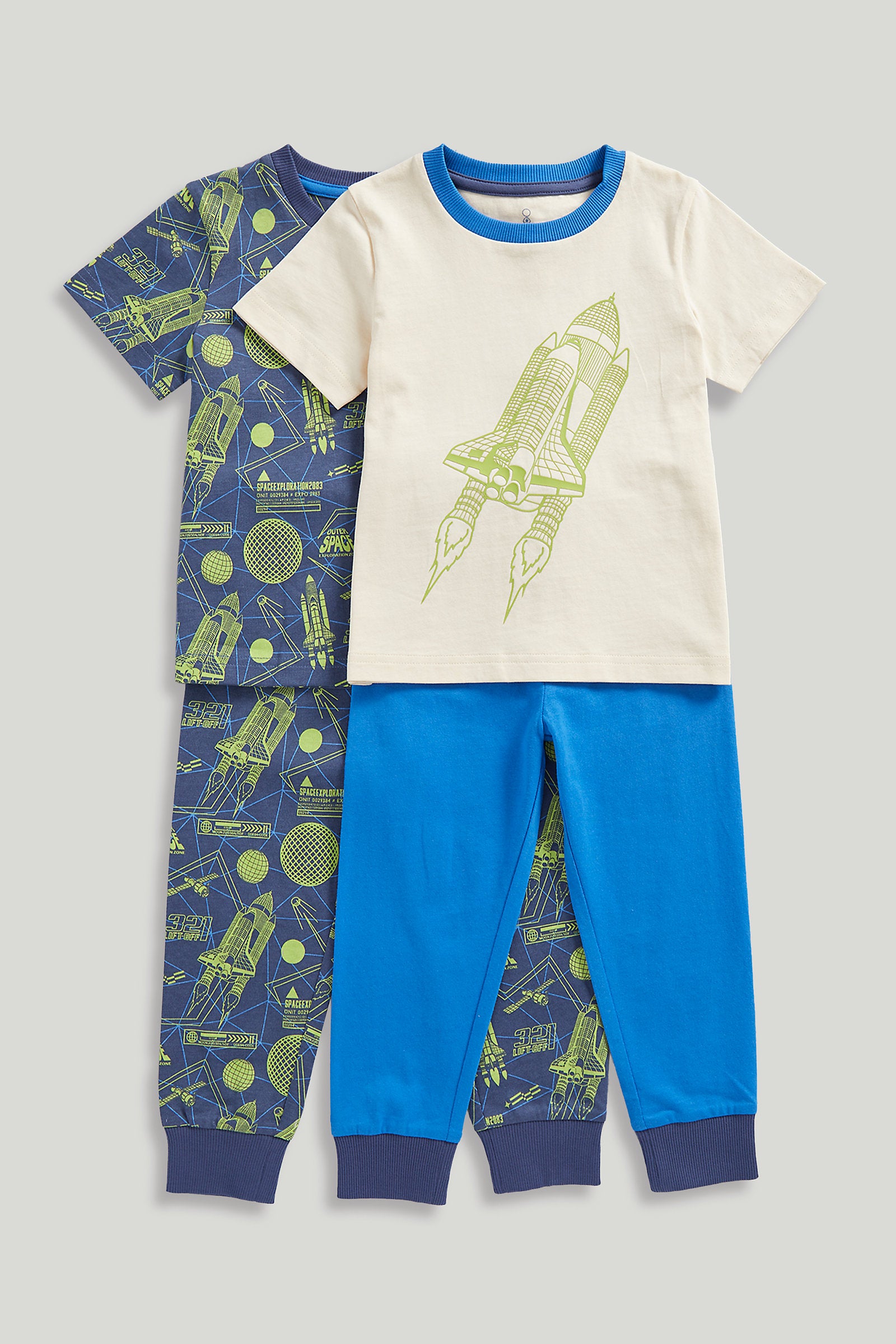 Mothercare Space Gamer Pyjamas - 2 Pack