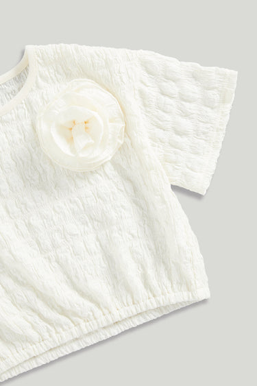 Mothercare Bubble Jersey Top and Skirt Set