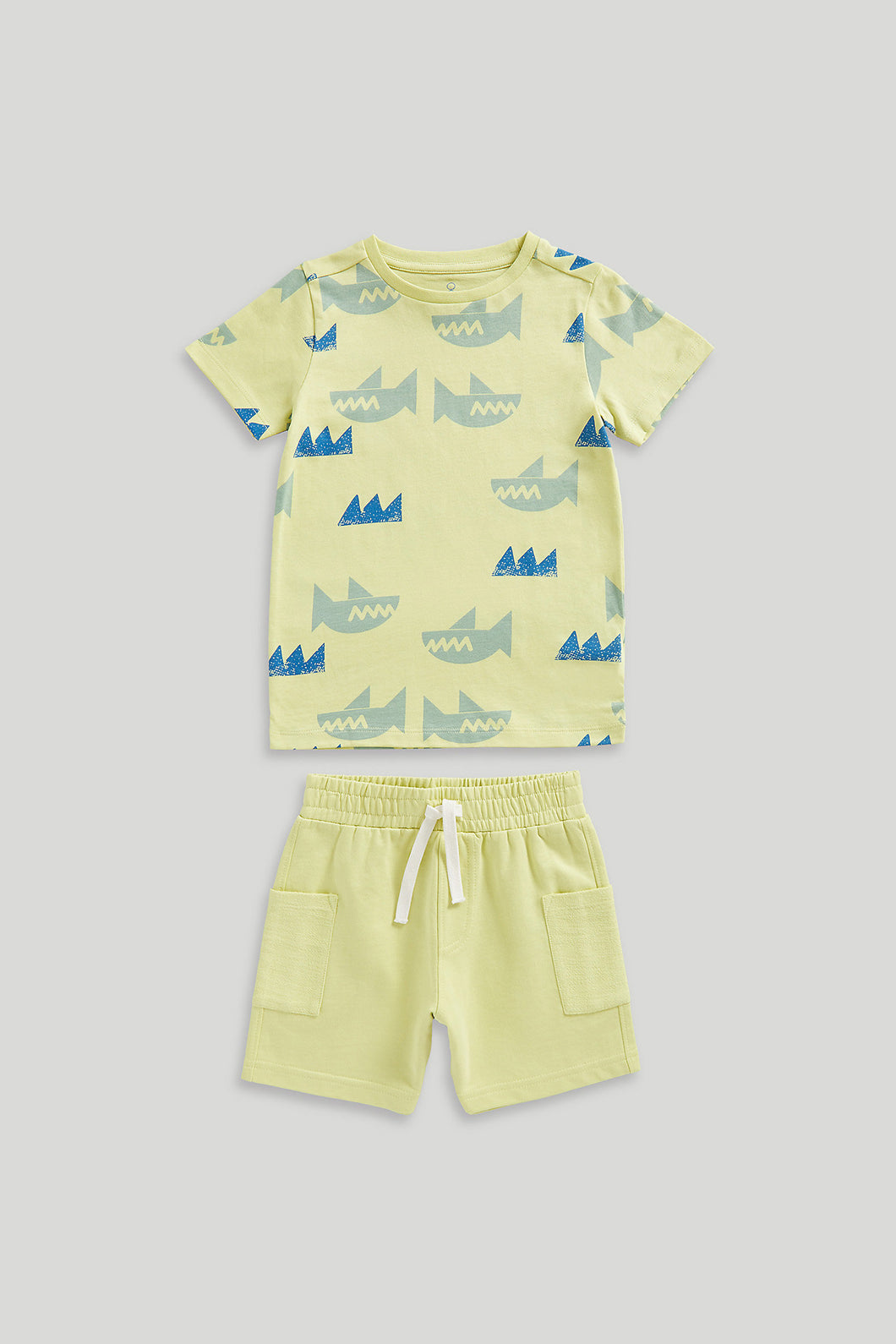 Mothercare Shark T-Shirt and Shorts Set