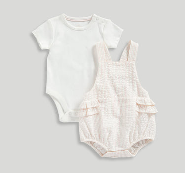 Mothercare My First Bibshorts and Bodysuit Set