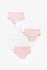 Mothercare Pink And White Hipsters - 5 Pack