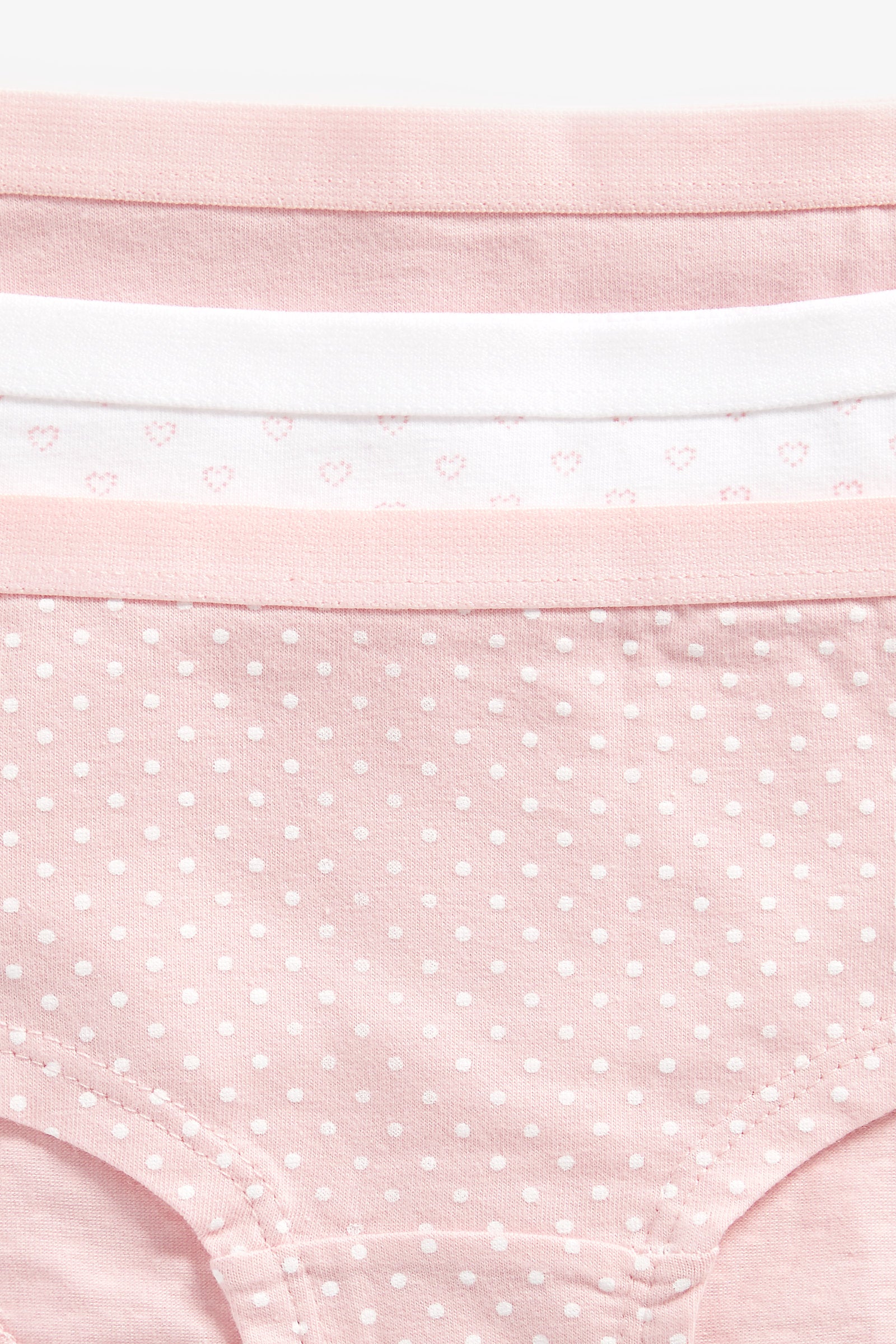 Mothercare Pink and White Hipster Briefs - 5
