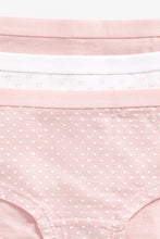 Load image into Gallery viewer, Mothercare Pink And White Hipsters - 5 Pack
