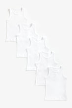 Load image into Gallery viewer, Mothercare White Sleeveless Vests - 5 Pack
