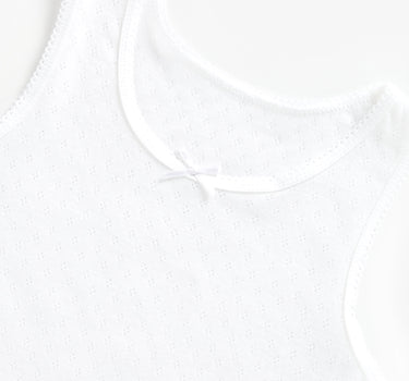 Mothercare White Sleeveless Vests - 5 Pack