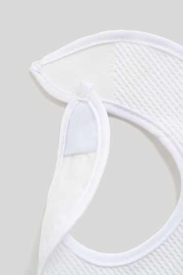 Mothercare Nb Textured White Bibs Pk3