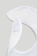 Load image into Gallery viewer, Mothercare Nb Textured White Bibs Pk3
