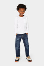Load image into Gallery viewer, Mothercare Dark-Wash Rib Waist Jeans
