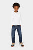 Mothercare Dark-Wash Rib Waist Jeans