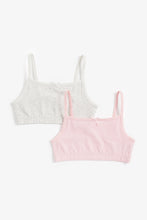 Load image into Gallery viewer, Mothercare Pink And Grey Marl Crop Tops - 2 Pack
