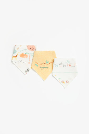Mothercare Animal Kingdom Dribbler Bibs - 3 Pack