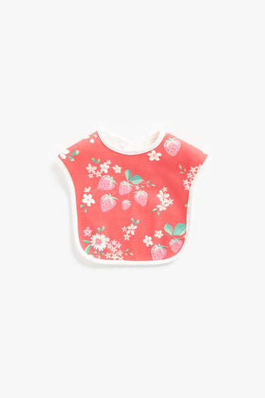Mothercare Strawberry Toddler Bib - 3 Pack