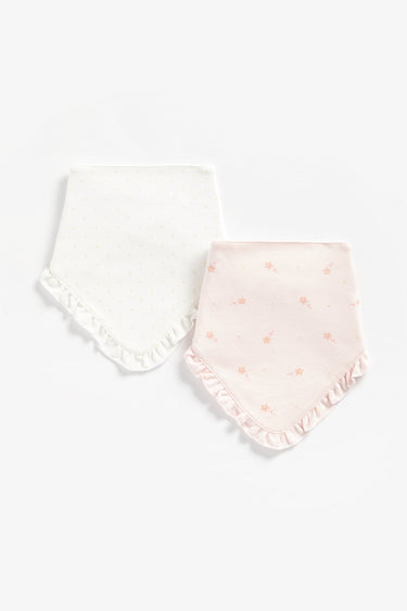 Mothercare Pretty Floral Dribbler Bibs - 2 Pack