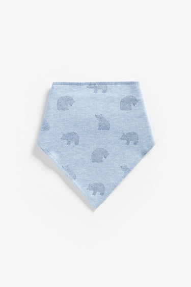 Mothercare Blue Bear Dribbler Bibs - 3 Pack
