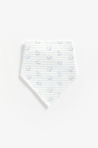 Mothercare Blue Bear Dribbler Bibs - 3 Pack