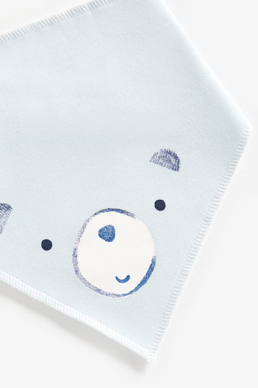 Mothercare Blue Bear Dribbler Bibs - 3 Pack