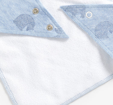 Mothercare Blue Bear Dribbler Bibs - 3 Pack